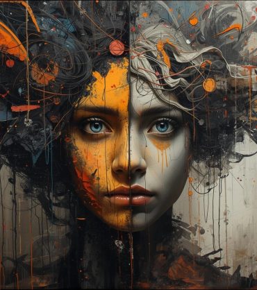 Create a bipolar person creative