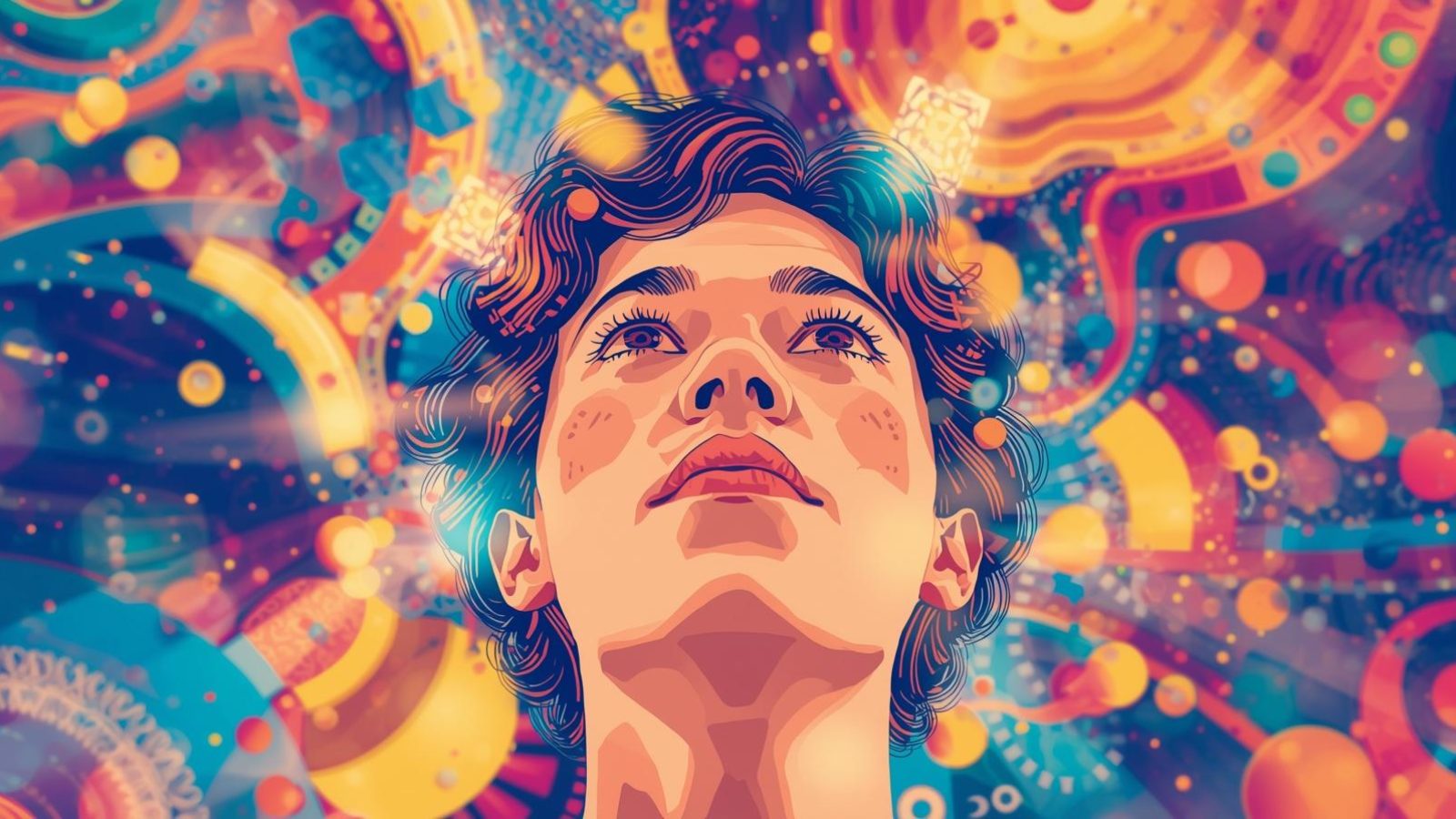 Create a creative for World Autism Day based on this theme_ 'Autism is not a disease—it’s a different way of experiencing the world.' Use a persons image